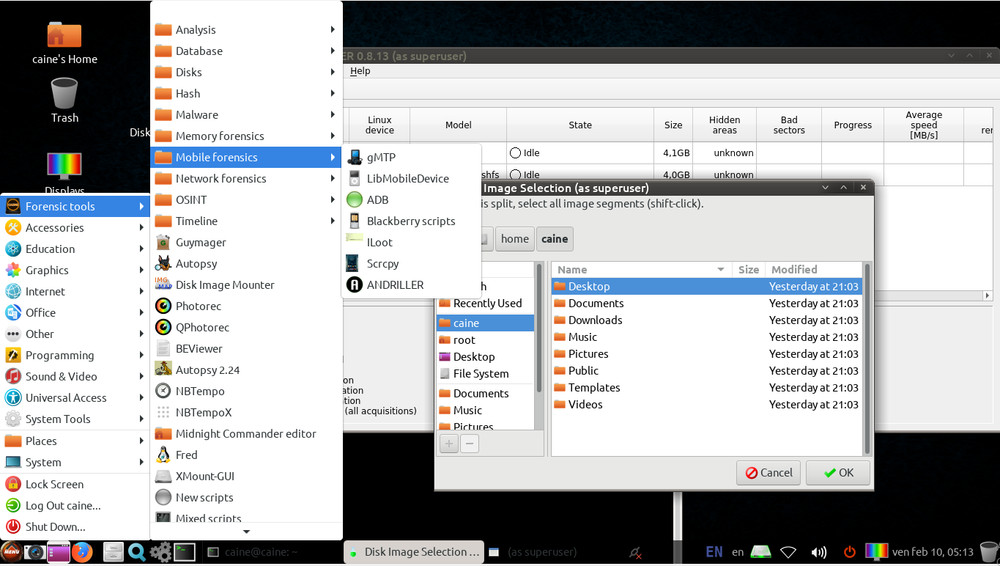 CAINE 13.0 Bootable USB – UEFI & Legacy LIVE/INSTALLER – Digital Forensics Linux