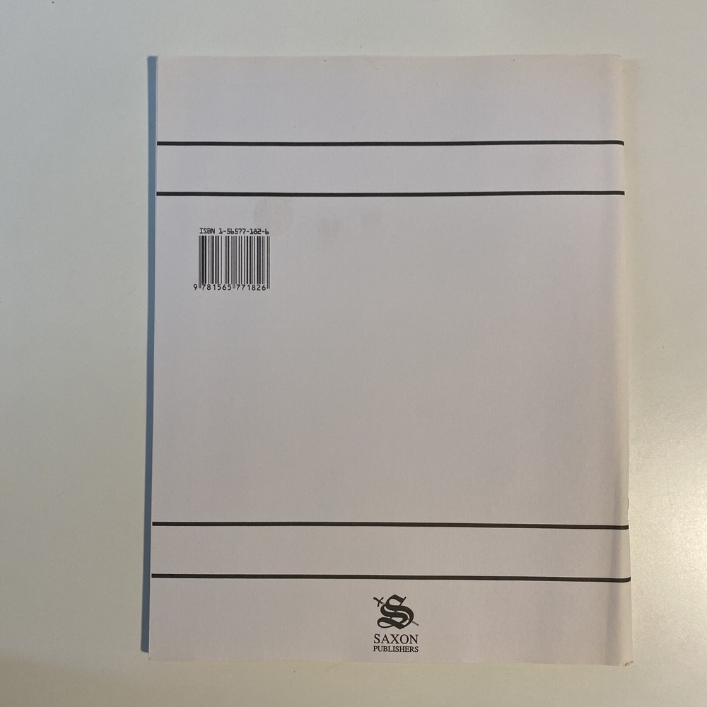 Saxon Calculus with Trigonometry and Analytic Geometry, Answer Key - Like New