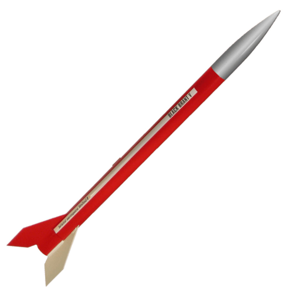 Rocketarium Flying Model Rocket Kit Black Brant IV-B-30 Hawaii Sounding Rocket