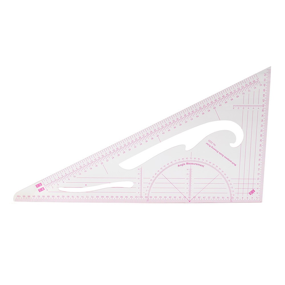 3220 Clothing Triangular Scale Drawing Plate Ruler Tailor Sewing Patchwork Tools