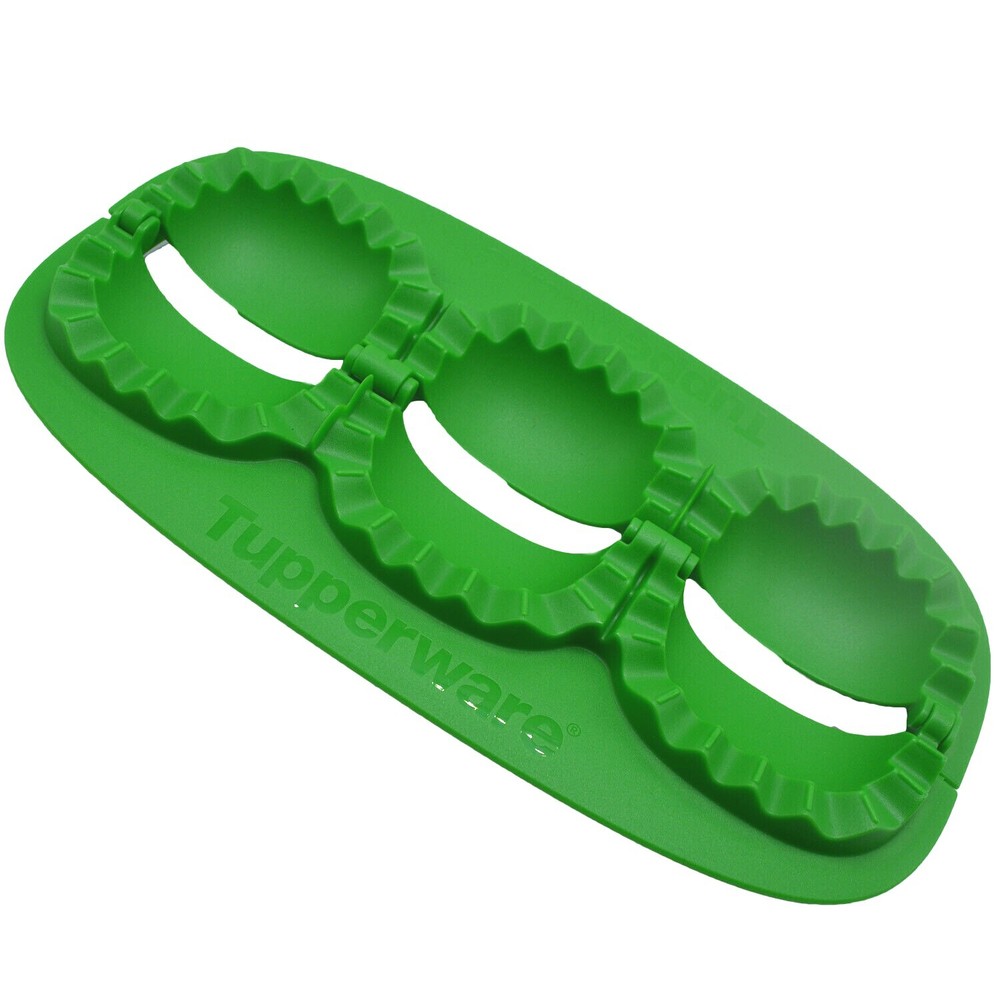 Tupperware 1-2-3 Turnover Empanada Snack 9" Mold Green
