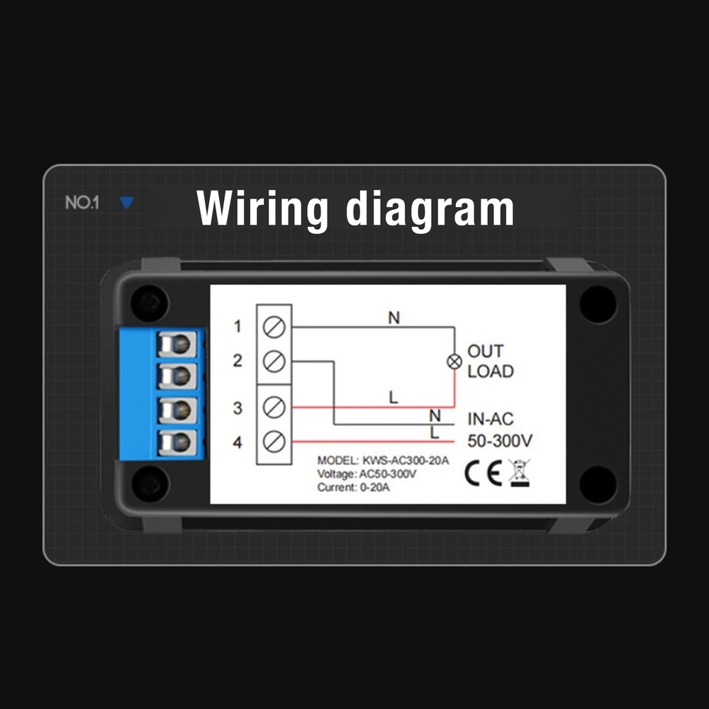Digital AC Multimeter LCD Display Voltage Current Meter For Industrial Enterpris