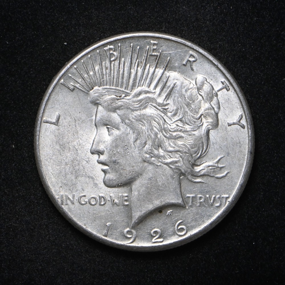 1926-S Peace Silver Dollar AU+ (cn16820)