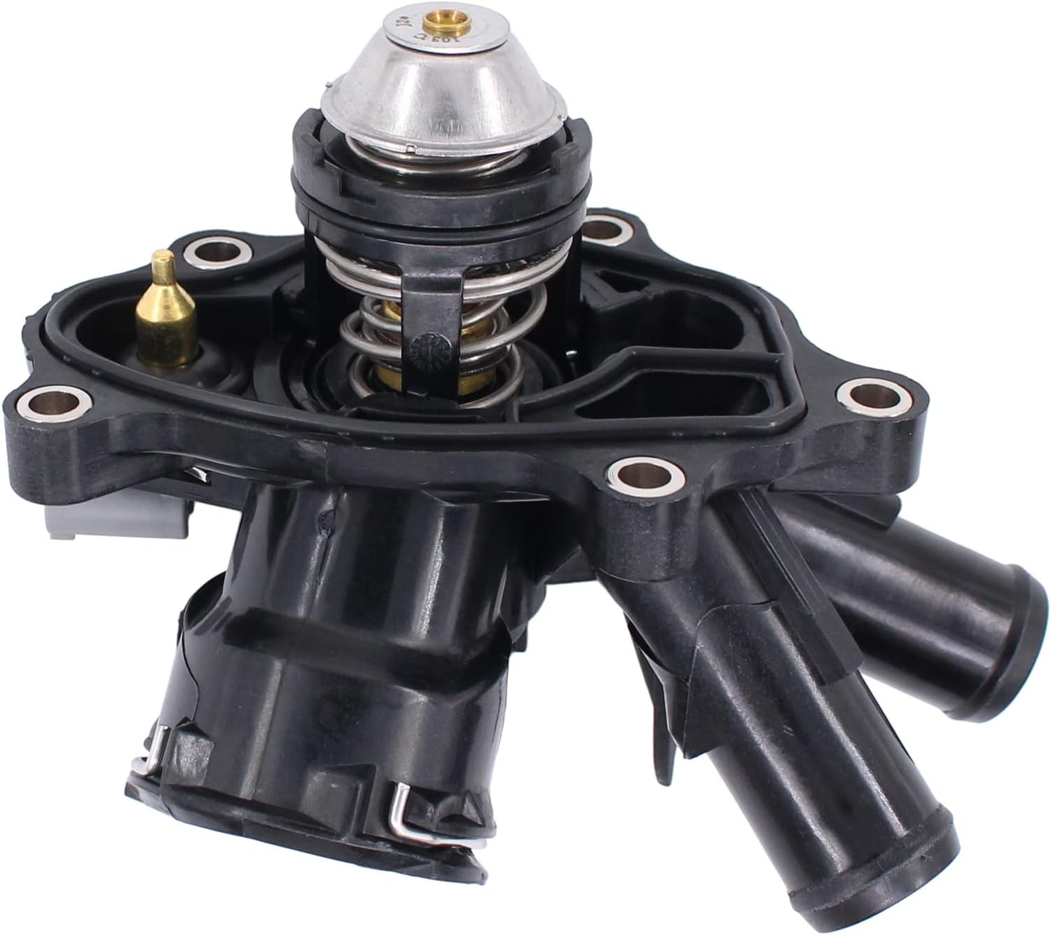 MOTOKU Engine Coolant Thermostat Assembly w/housing Gasket for Mercedes-Benz C25