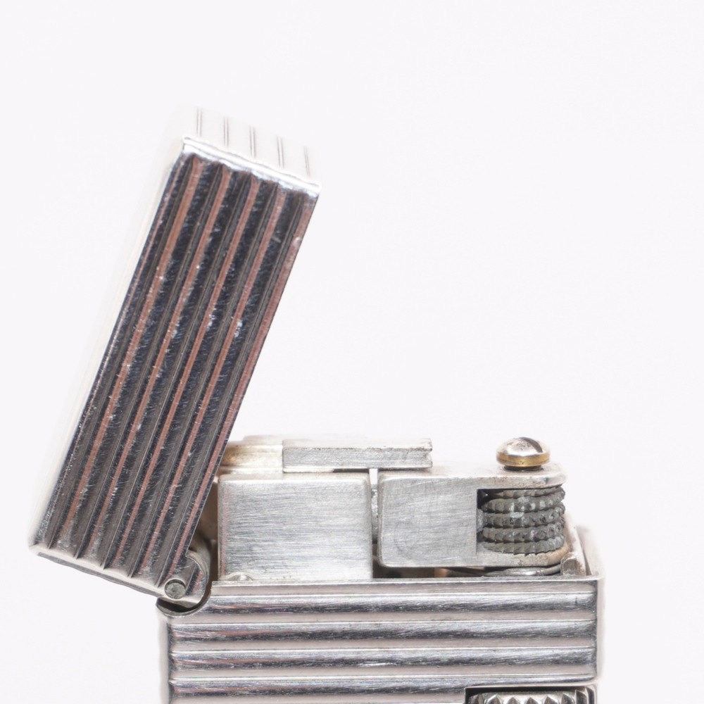 Dunhill Lighter Silver Horizontal stripe