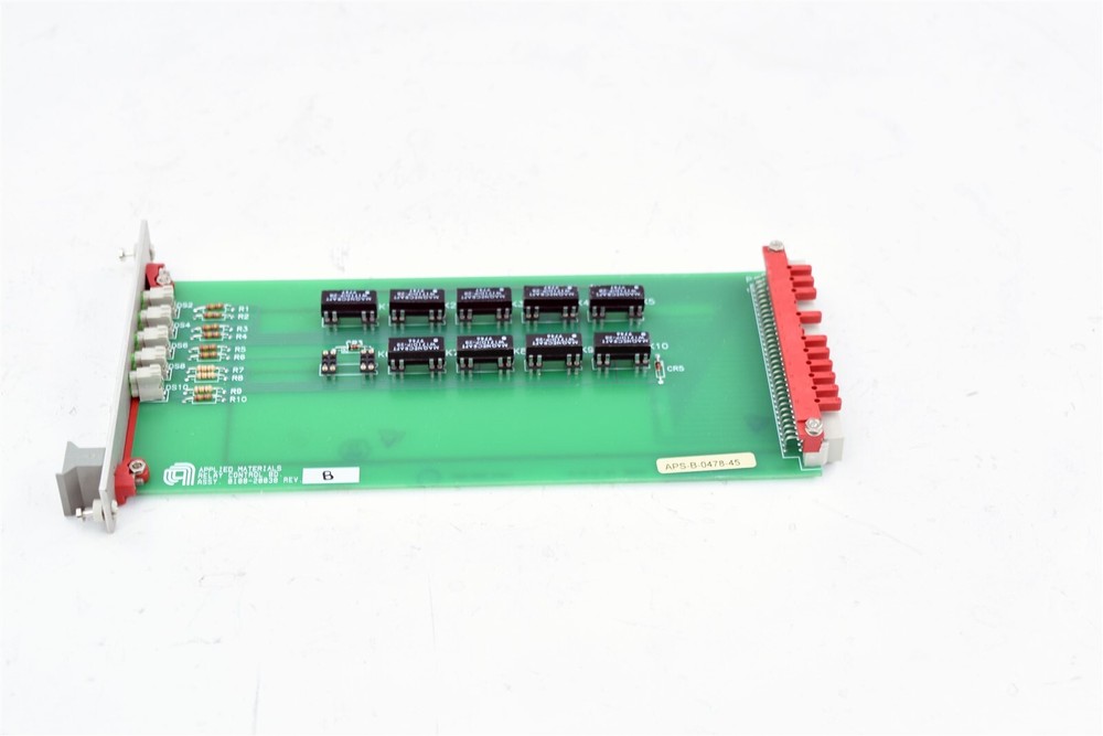 Applied Materials 0100-20038 PCB ASSEMBLY RELAY CONTROL BOARD Used