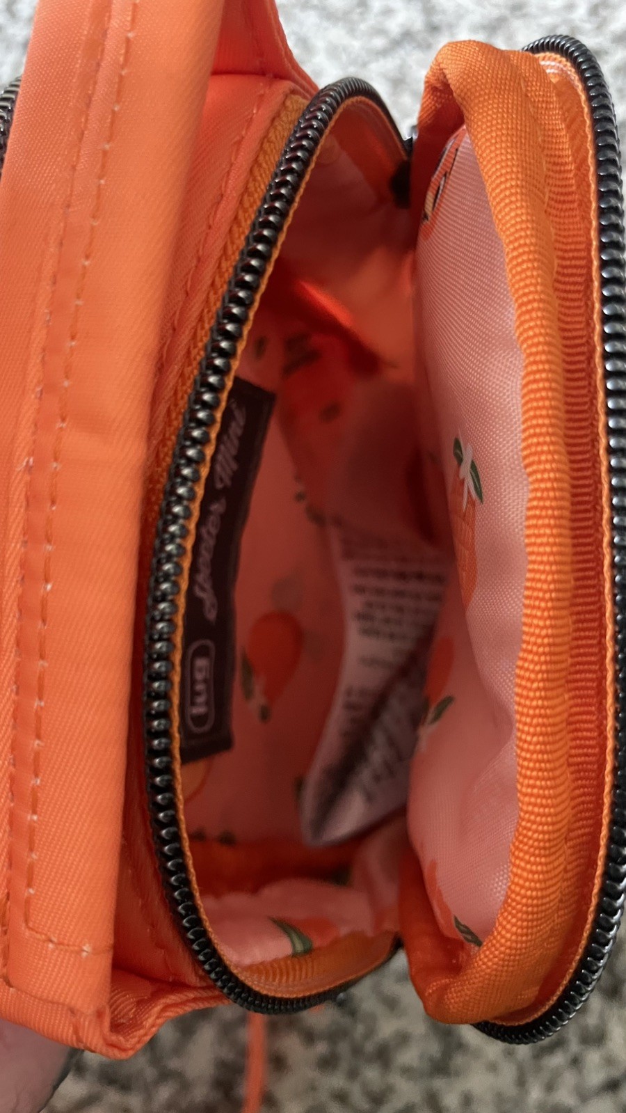 Disney Parks Epcot Flower Garden 2024 Orange Bird Lug Mini Skeeter Crossbody Bag