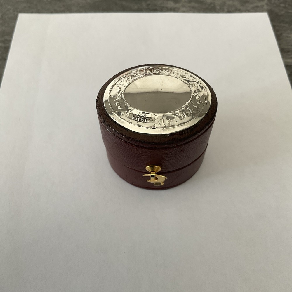 Small Silver Top Ring Box Edinburgh Hallmark