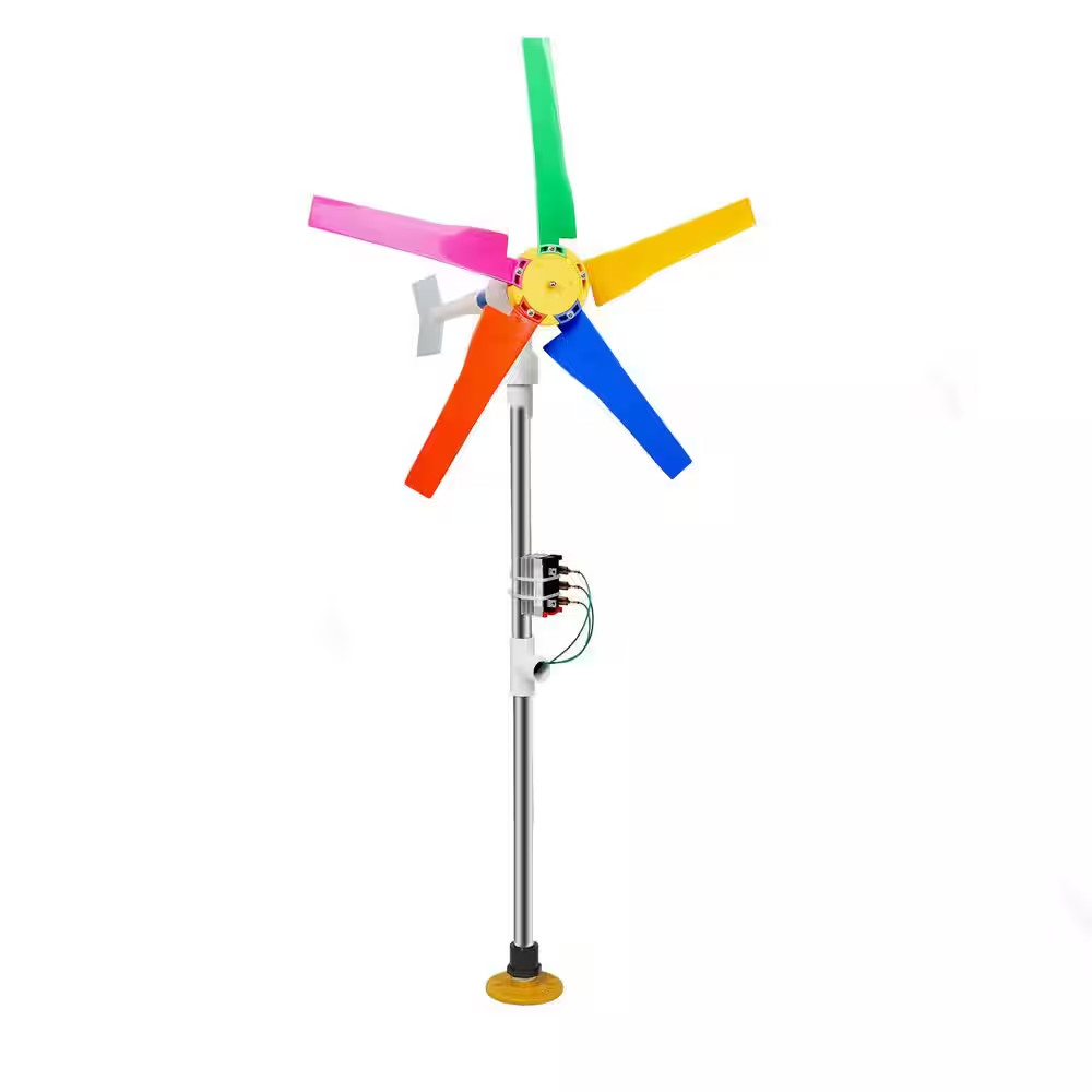 35 Ft. Wind Turbine with Generator Kit Light Strip Light up for Backyard Decorat