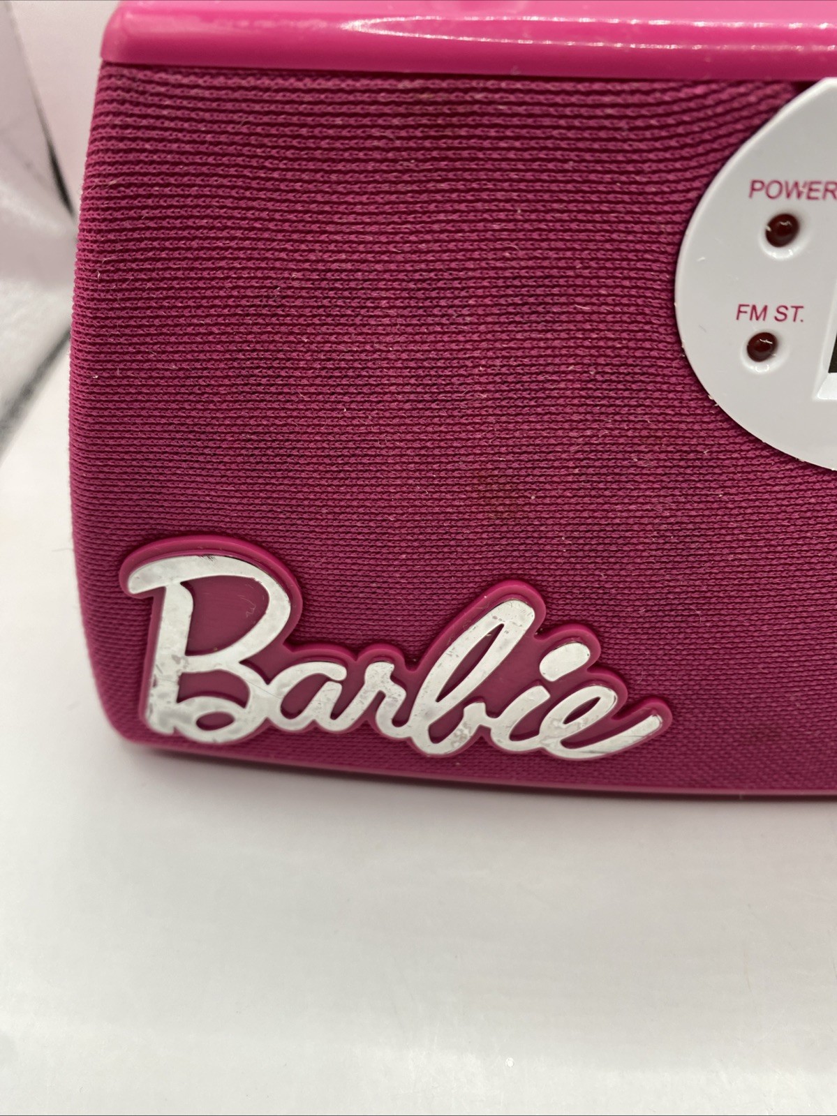 Barbie Glamtastic Boombox CD Player Radio Pink Model BB11045 2011 Works AUX