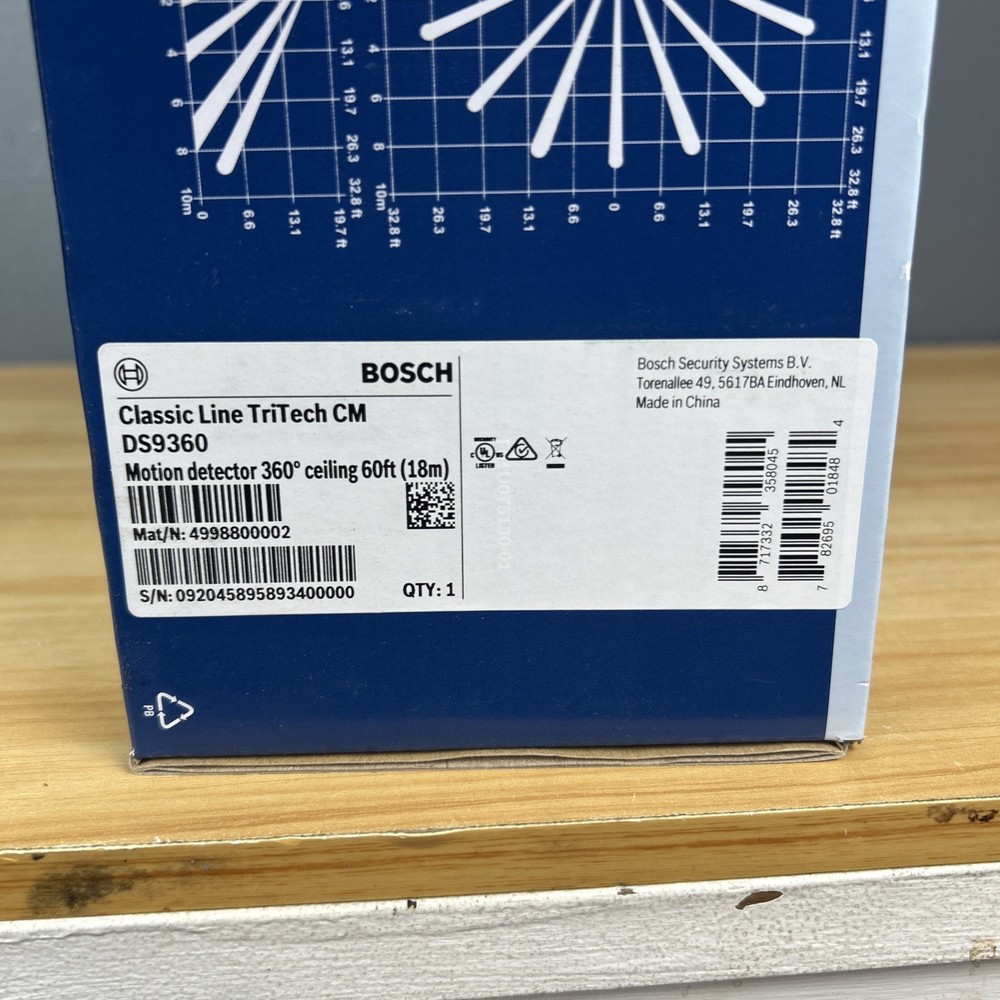 Bosch DS9360 Panoramic TriTech Microwave Detector 360 MOTION DETECTOR