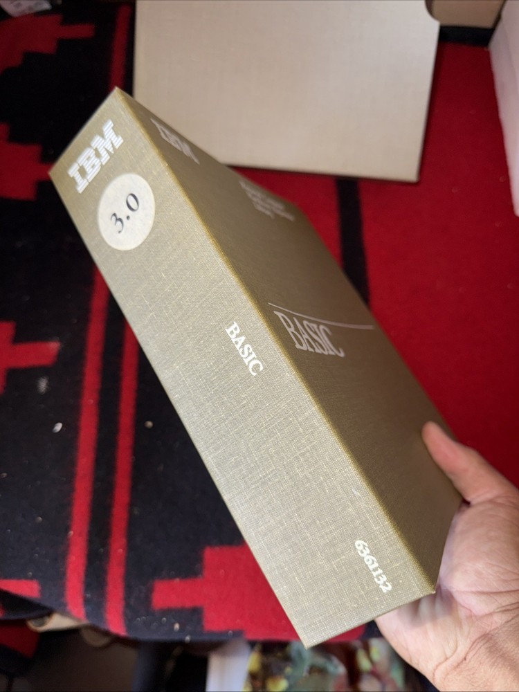 Vintage 1986 IBM Library Book Technical Reference Personal Computers Basic 3.0