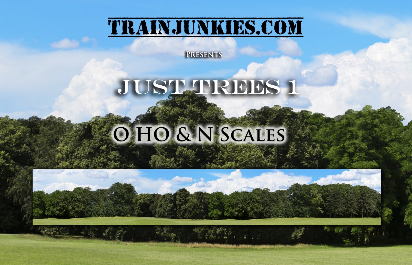 TrainJunkies Just Trees 1  Model Railroad Backdrop
