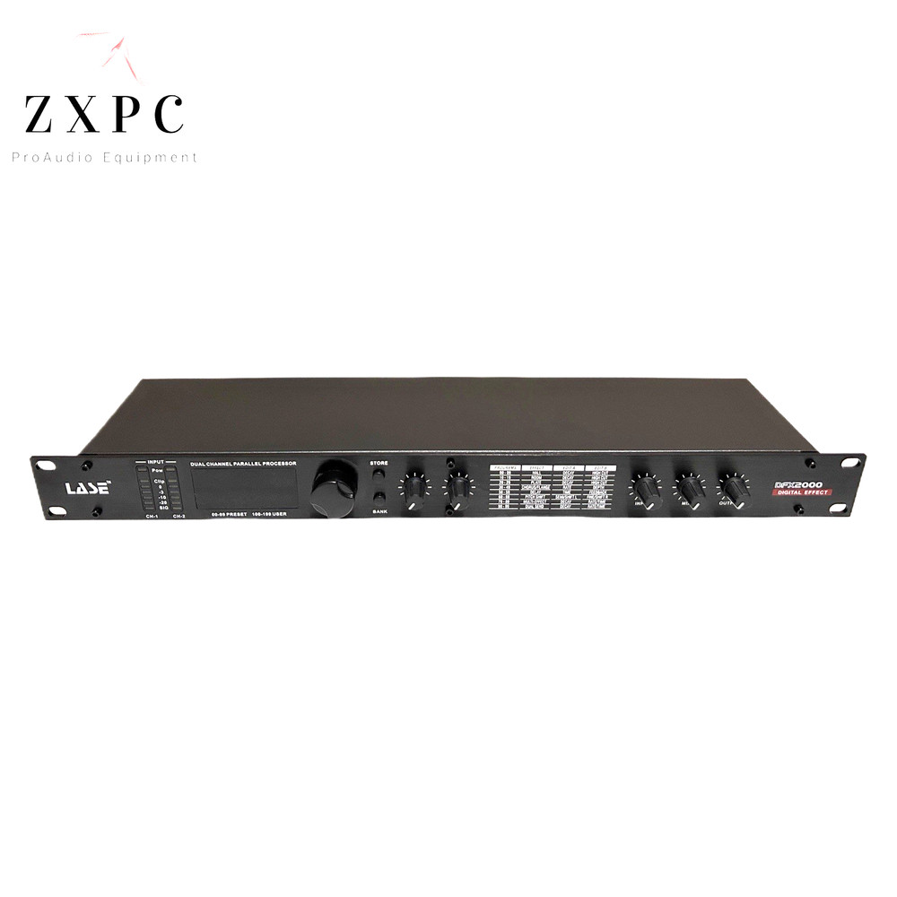 LASE DFX-2000 Digital 18 Bit Effect Processor 199 Pre Sets Reverb Delay Chorus