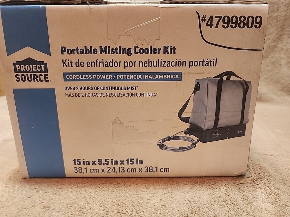New Sealed Project Source Portable Misting Cooler Kit #4799809