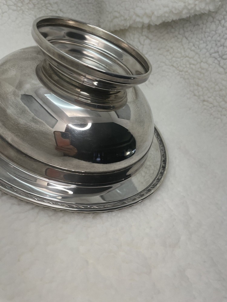 Rogers Silver Co. Vintage 10.5" Serving Bowl with Rope Edge #1058