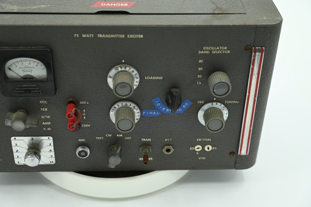Vintage Ham Radio 75 WATT Transmitter Exciter
