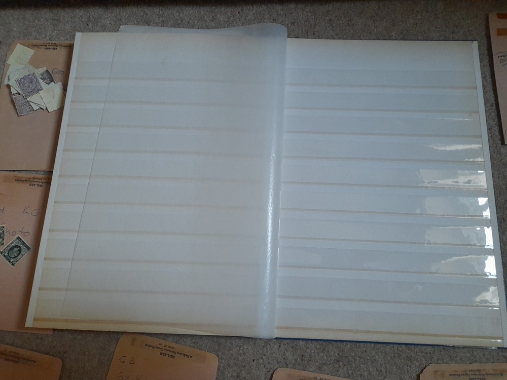 Stamp Album Stockbook With 12 Pages Plus Stamps