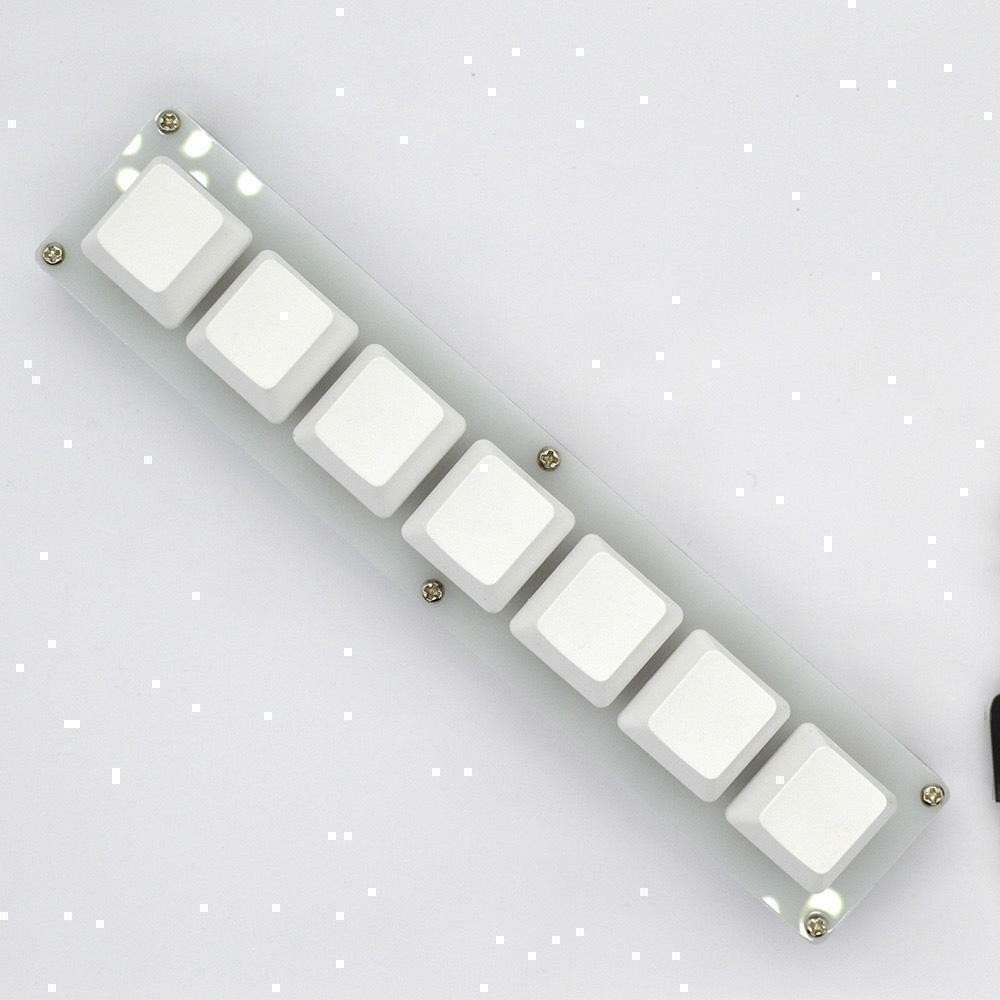 7 Keys HID Standard Keyboard USB Interface Custom Macro Mini Mechanical Keyboard