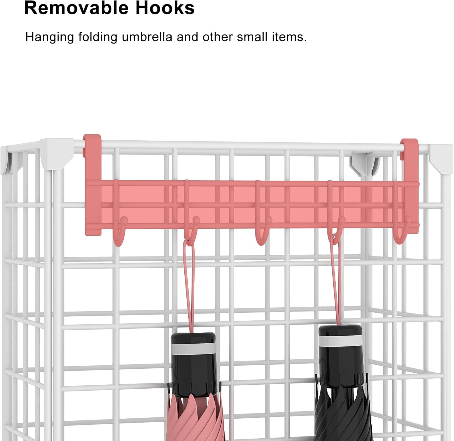 AWTATOS Umbrella Holder Entryway, Umbrella Stand Freestanding, Metal Square Umbr