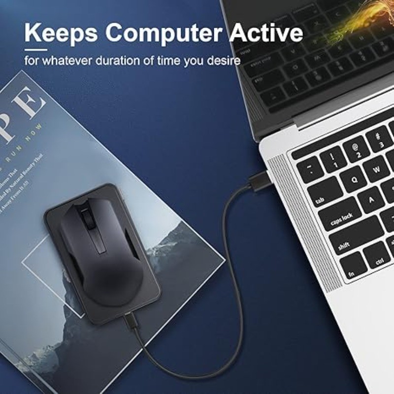 Undetectable Mouse Jiggler, Automatic Mouse Mover, Keep PC Active, No Software