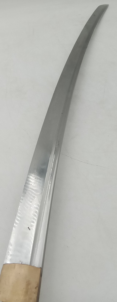 White Samurai Japanese Sword Hand Forged Light Rust