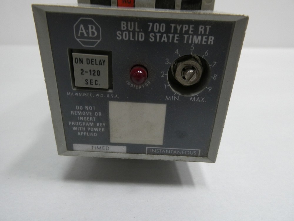 Allen Bradley 700-RT00D010A1 Solid State Time Delay Relay 2-120sec 120v-ac