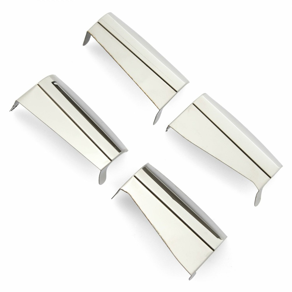 Stainless Steel Hinge covers for VW Beetle BUG Type 1 Split Oval Deluxe