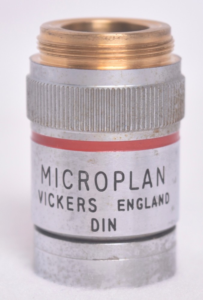 Vickers Microplan Objective Optics Microscope Lens 4/0-12 DD0602