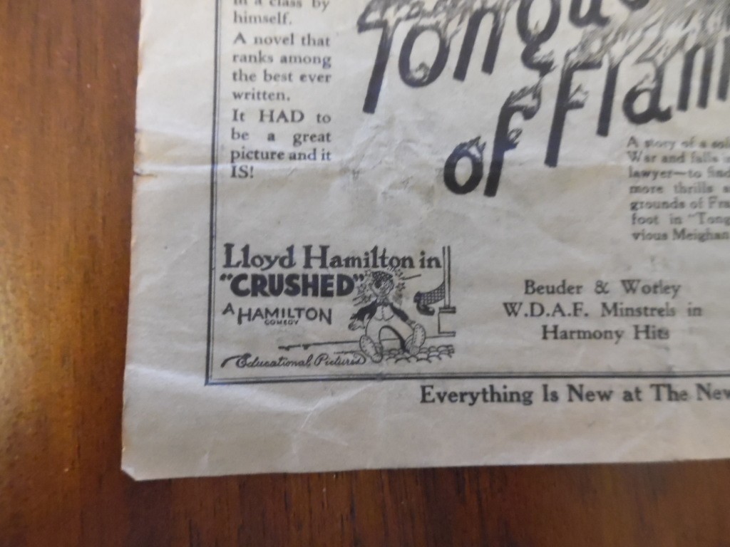 1925 New Centre Theatre Silent Movie Herald Drexel on Wurlitzer Kansas City MO