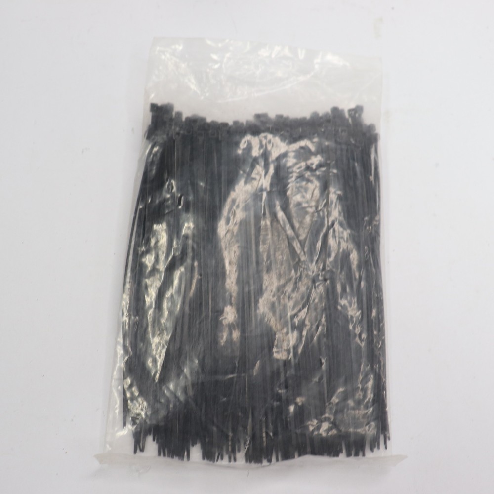 (150-Pk) Cable Ties Nylon/Plastic Medium Black 6"