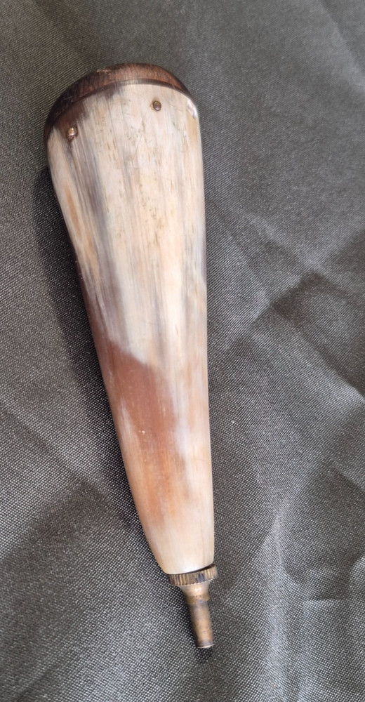 Muzzleloader Black Powder Priming Horn Flintlock Pan Charger