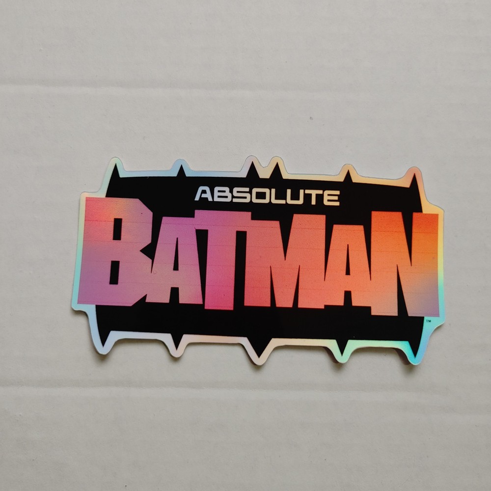 Absolute Batman Pink Logo Foil Sticker