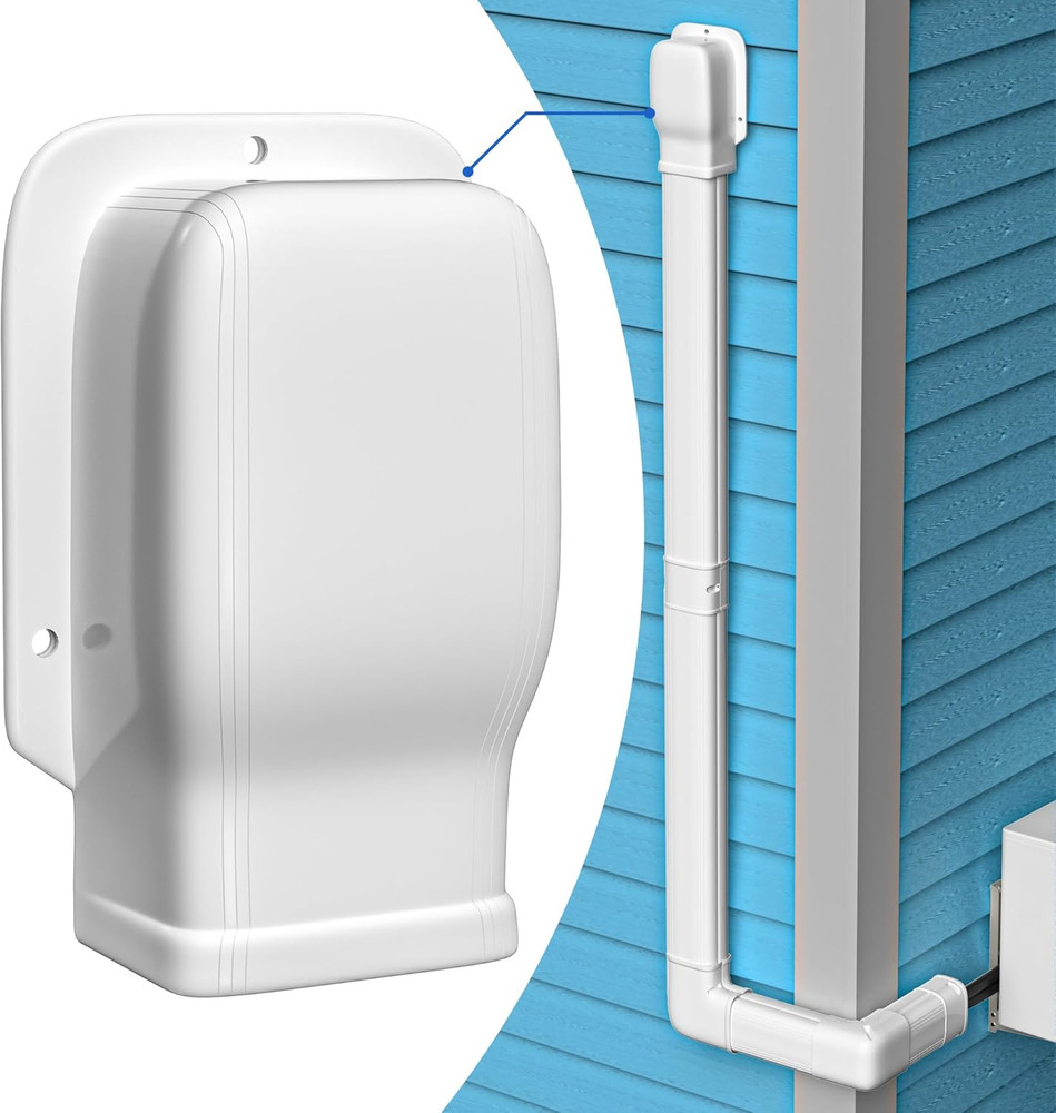 3" Width Wall Cover, Mini Split Line Set Cover Accessories for Mini Split Air Co