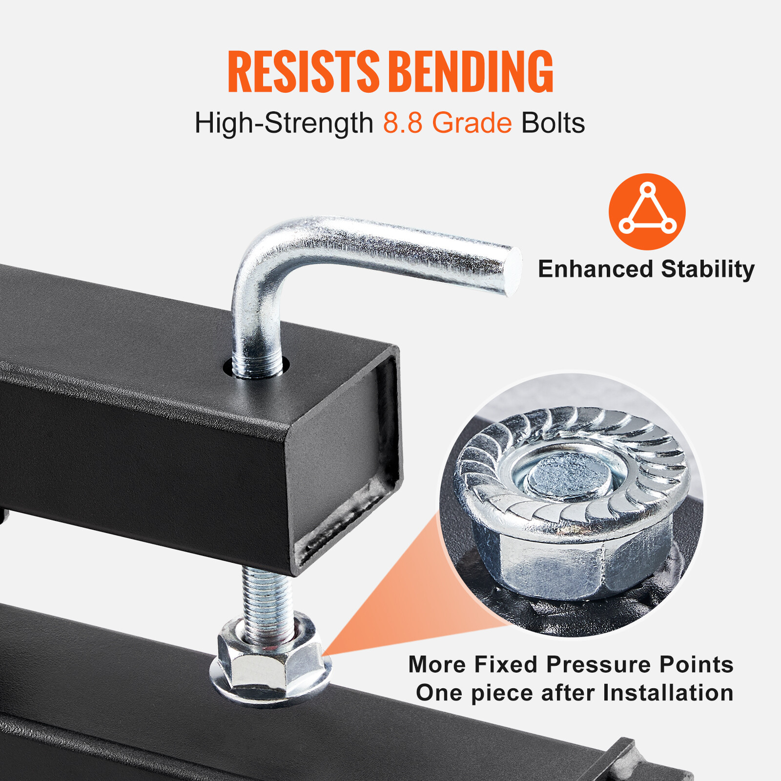 VEVOR 4000lbs 60" Clamp on Pallet Forks for SkidSteer Loader Bucket Tractor Fork