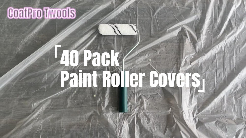 4" Microfiber Paint Roller Covers (40 Pack) - Mini Paint Rollers for Walls, DIY