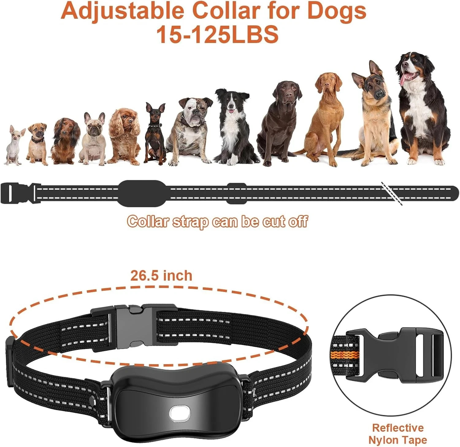 3300FT Shock Dog Training Collar For 2 Pet Rechargeable Remote Waterproof