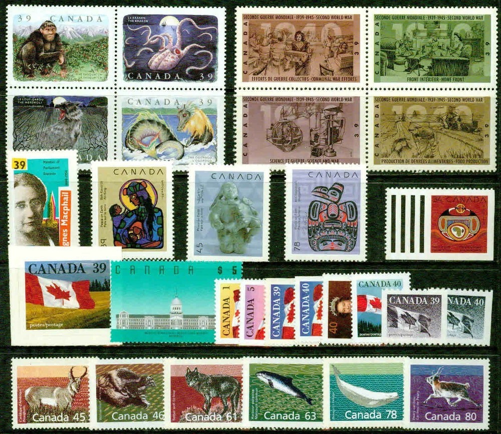 CANADA COMPLETE YEAR 1990 - VF**