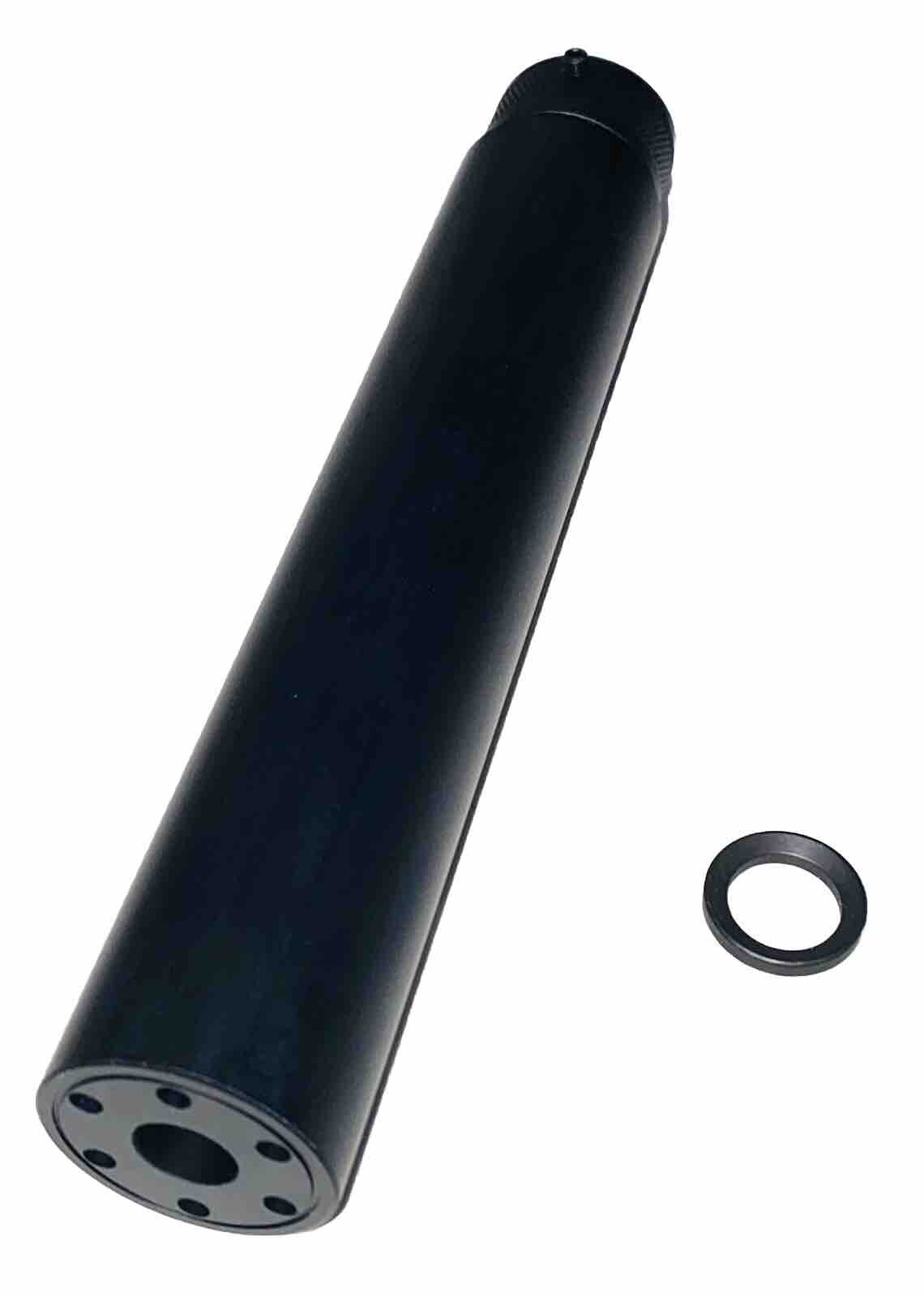 Aluminum Linear Muzzle Brake 1/2X28 TPI Barrel Extension Tube For 9mm .22LR .223