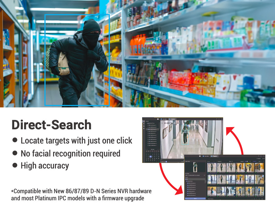 LTD8504D-ST 4CH 4K/8MP TVI/AHD/CVI/CVBS + 4CH IP Up to 4K/8MP Direct Search DVR