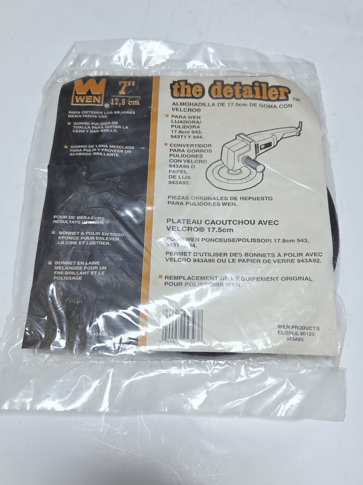 Wen Detailer 7" Rubber Backing Pad