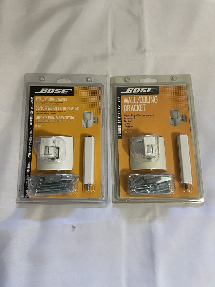 2 Bose UB-20W Wall/Ceiling Bracket, White,