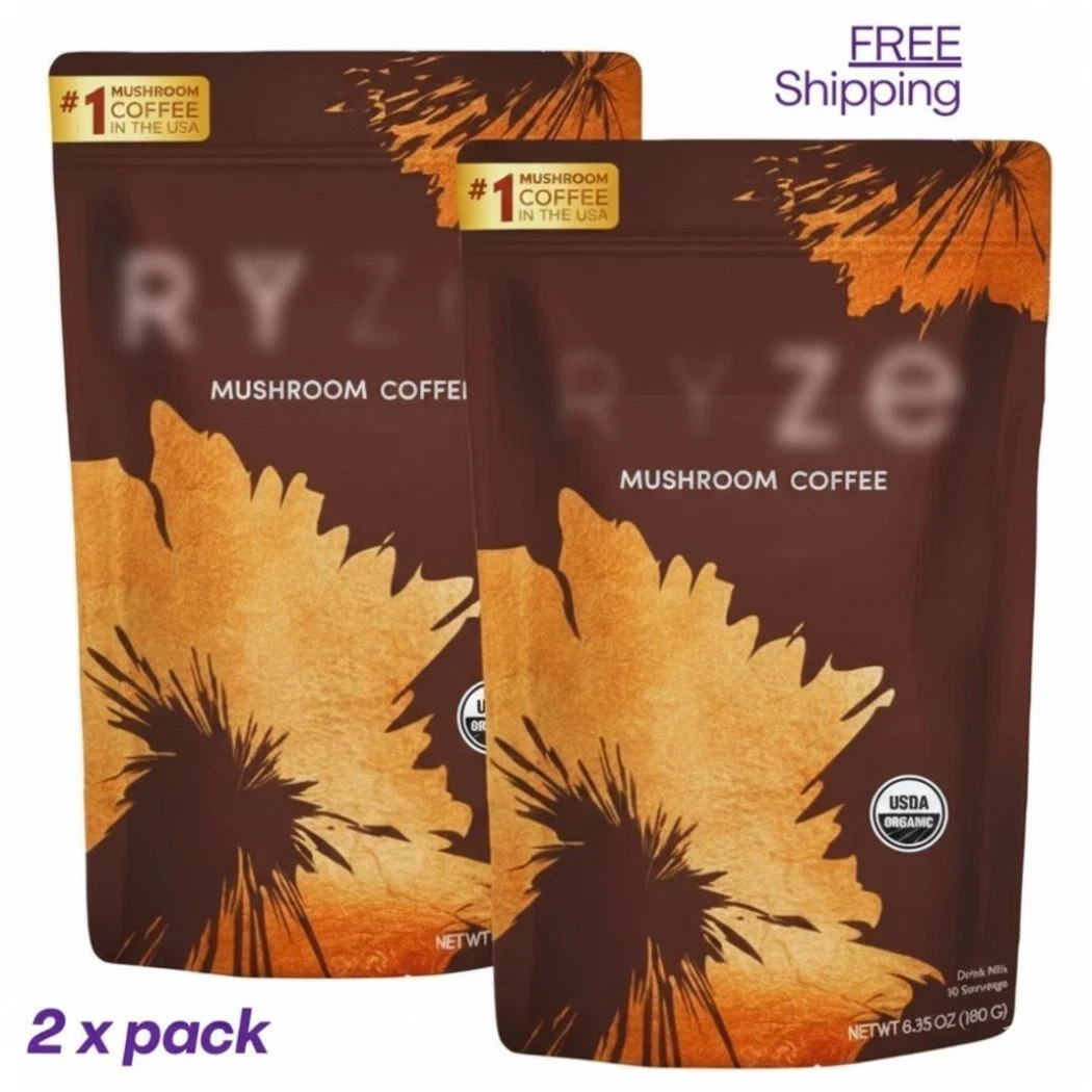 2 Pack  Mushroom Coffee  100% Authentic FREE SHIPPING