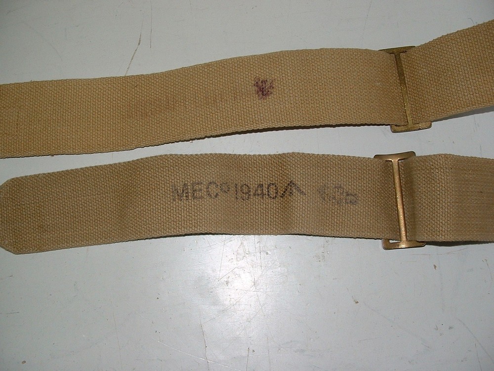 British 37 Pattern Large Pack in Khaki Canvas dated 1953, includes "L" STRAPS
