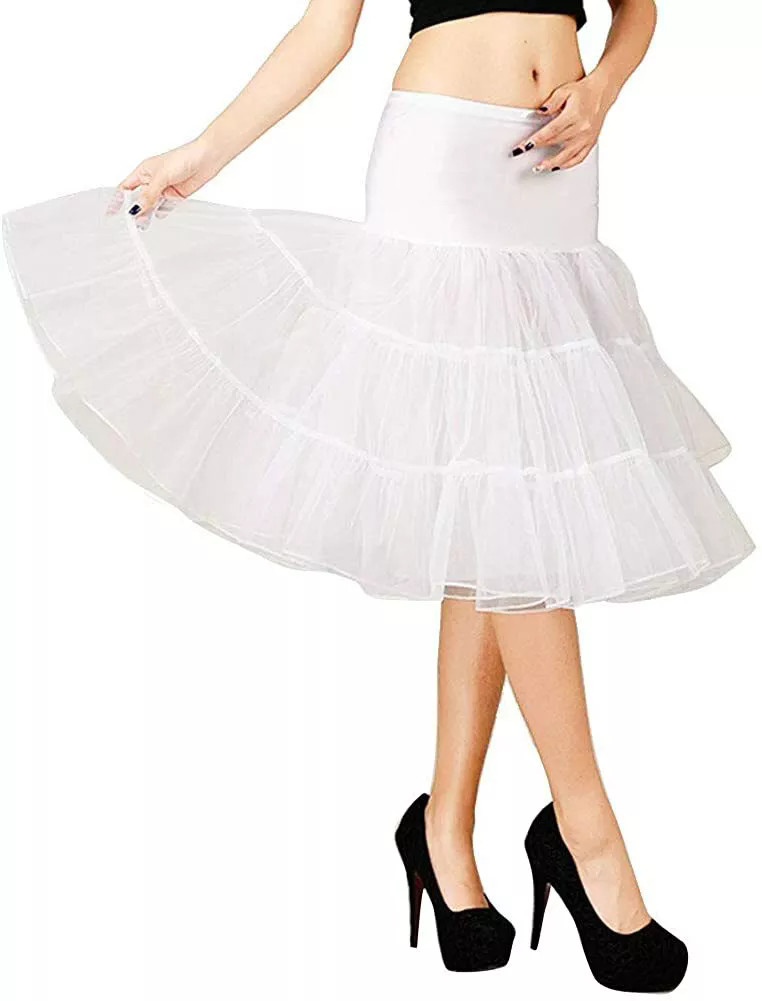 Women's 50s Vintage-Petticoat Skirt Underskirt Crinoline Slips Tutu Dress Skirts