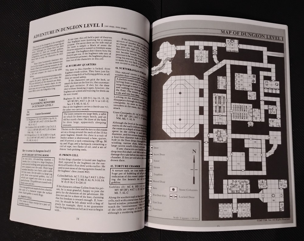 HORROR ON THE HILL BASIC D&D MODULE B5 - Reprint Dungeons & Dragons TSR