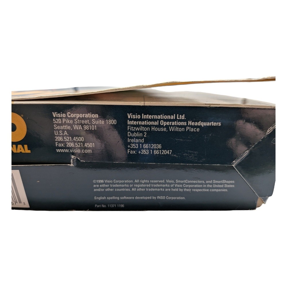 Visio Professional Version 4.5 PC Big Box Software Windows 95 NT CD-ROM 1996