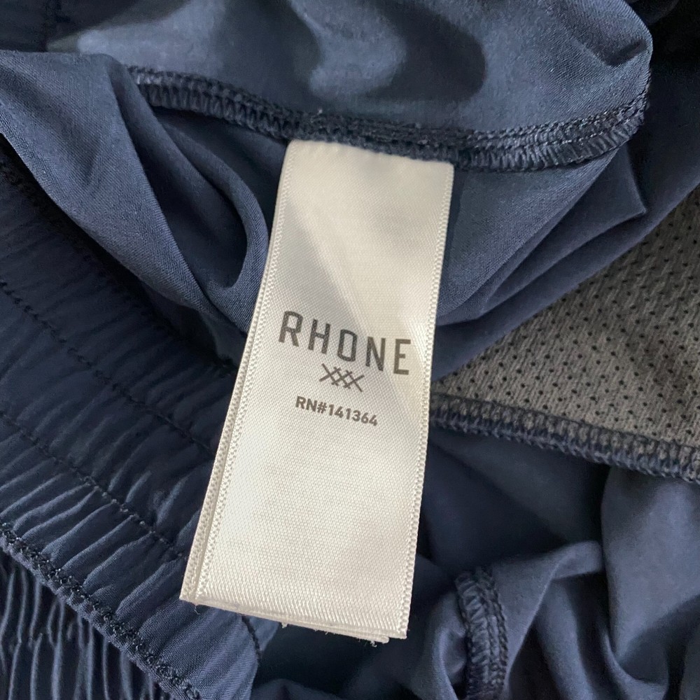 Rhone Shorts Men's 2XL Blue Solid Athletic Pull On Running SS-848