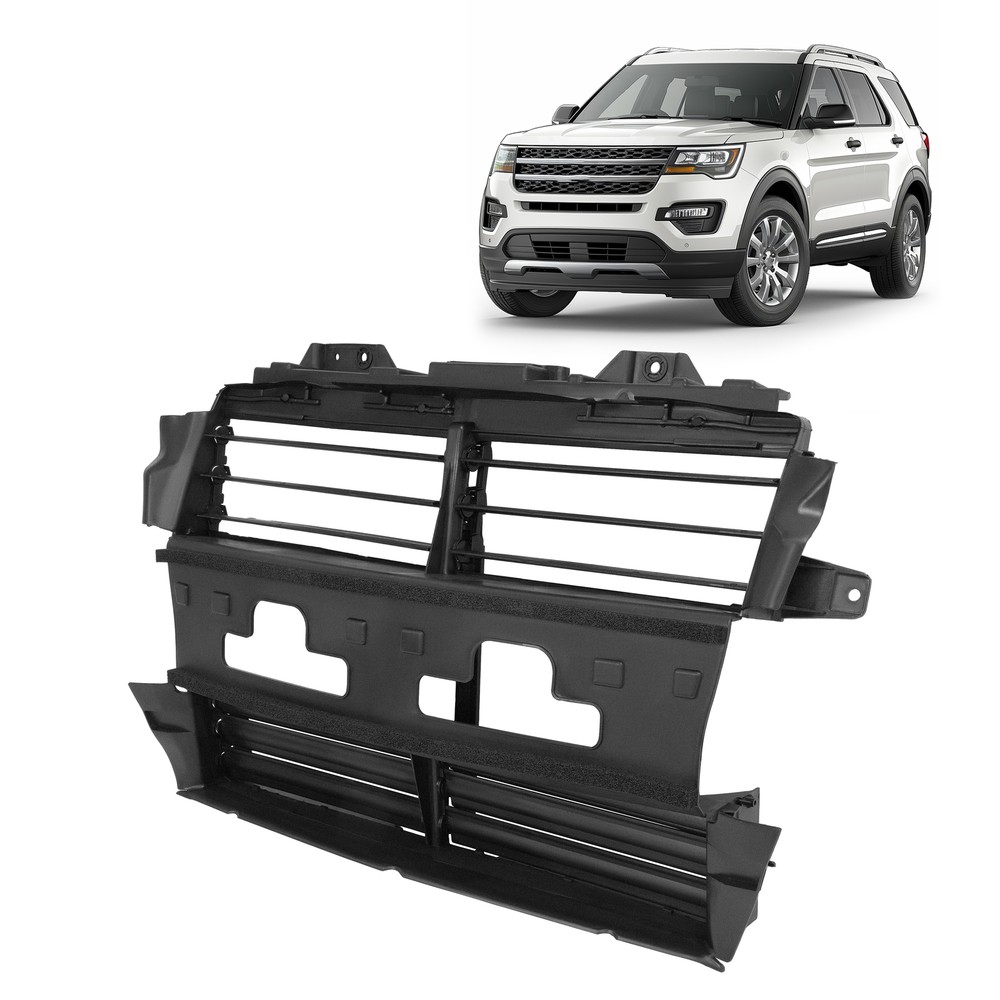 Active Radiator Grille Shutter Assembly W/O Motor For Ford Explorer 2013-2019