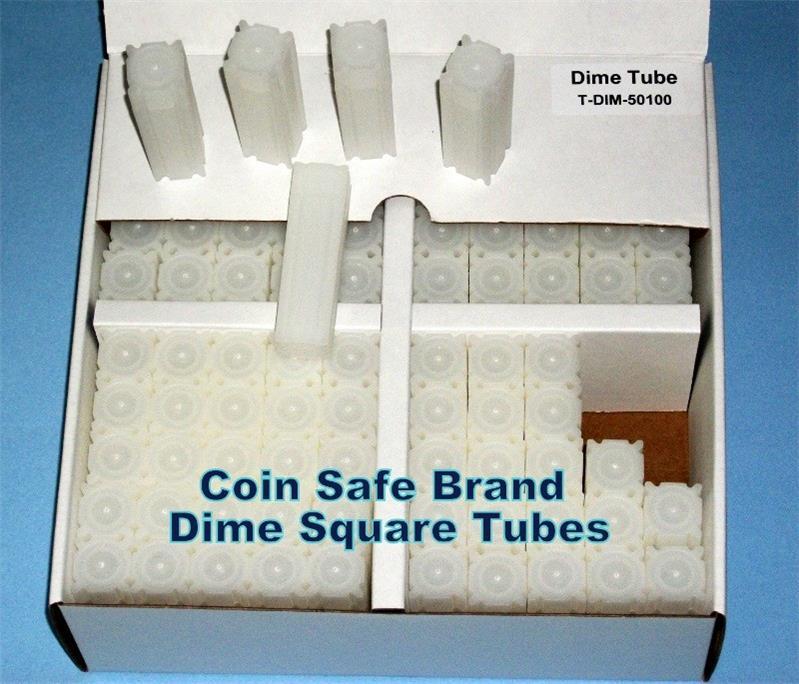 20 You Pick-Assorted Sizes COIN SAFE SQUARE TUBES - Cent through Silver Eagle